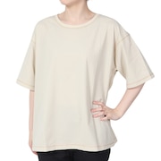 (レディース)ラッシュガード 無地 半袖UVTシャツ 522483BRN