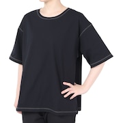 (レディース)ラッシュガード 無地 半袖UVTシャツ 522483CHA