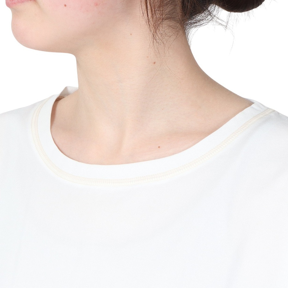 オーシャンパシフィック（Ocean Pacific）（レディース）ラッシュガード 無地 半袖UVTシャツ 522483WHT