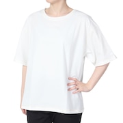 (レディース)ラッシュガード 無地 半袖UVTシャツ 522483WHT