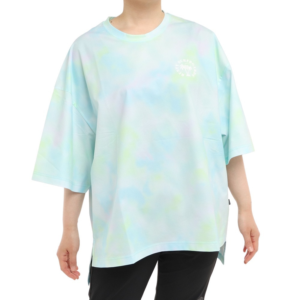 ラスティ（RUSTY）（レディース）UVカット ラッシュガード 半袖Tシャツ 922462GRN