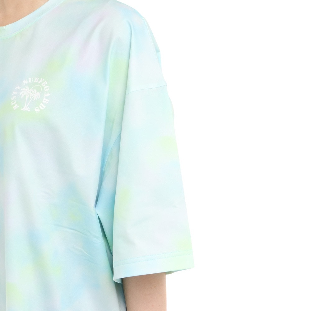 ラスティ（RUSTY）（レディース）UVカット ラッシュガード 半袖Tシャツ 922462GRN