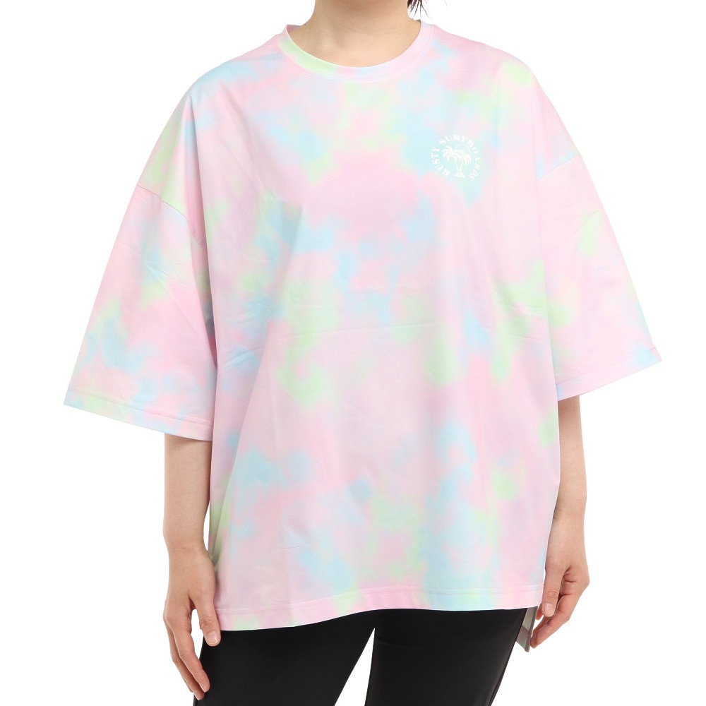 ラスティ（RUSTY）（レディース）UVカット ラッシュガード 半袖Tシャツ 922462PNK