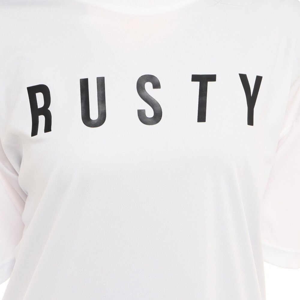 ラスティ（RUSTY）（レディース）ラッシュガード UVロング半袖Tシャツ 922463WHT