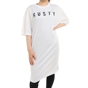 ラスティ（RUSTY）（レディース）ラッシュガード UVロング半袖Tシャツ 922463WHT