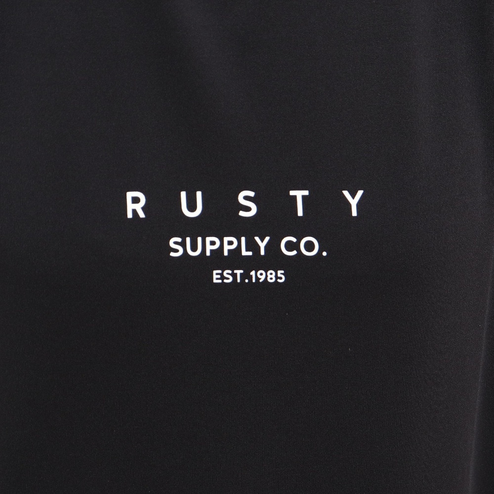 ラスティ（RUSTY）（レディース）ラッシュガード UVワイド半袖パーカー 922464BLK