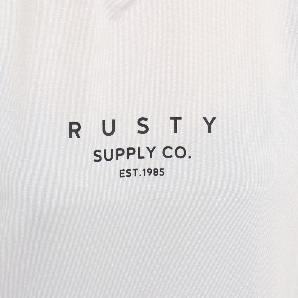 ラスティ（RUSTY）（レディース）ラッシュガード UVワイド半袖パーカー 922464WHT