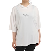 (レディース)ラッシュガード UVワイド半袖パーカー 922464WHT