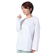 オーシャンパシフィック（Ocean Pacific）（レディース）ラッシュガード 長袖 ボーダーシャツ UVカット 紫外線対策 UV TEE 523443BEG ベージュ