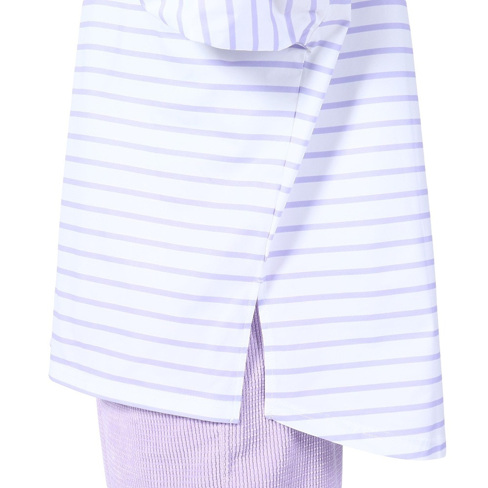 オーシャンパシフィック（Ocean Pacific）（レディース）ラッシュガード 長袖 ボーダーシャツ UVカット 紫外線対策 UV TEE 523443LAV ラベンダー