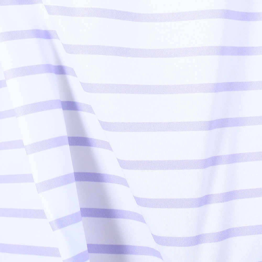 オーシャンパシフィック（Ocean Pacific）（レディース）ラッシュガード 長袖 ボーダーシャツ UVカット 紫外線対策 UV TEE 523443LAV ラベンダー