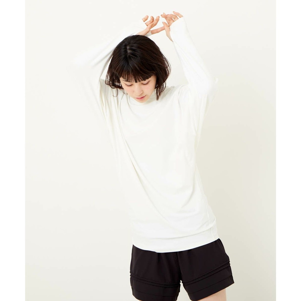 オーシャンパシフィック（Ocean Pacific）（レディース）ラッシュガード 長袖 UV Tシャツ 紫外線対策 UVカット90%以上 水陸両用 ホワイト 521452-WHT