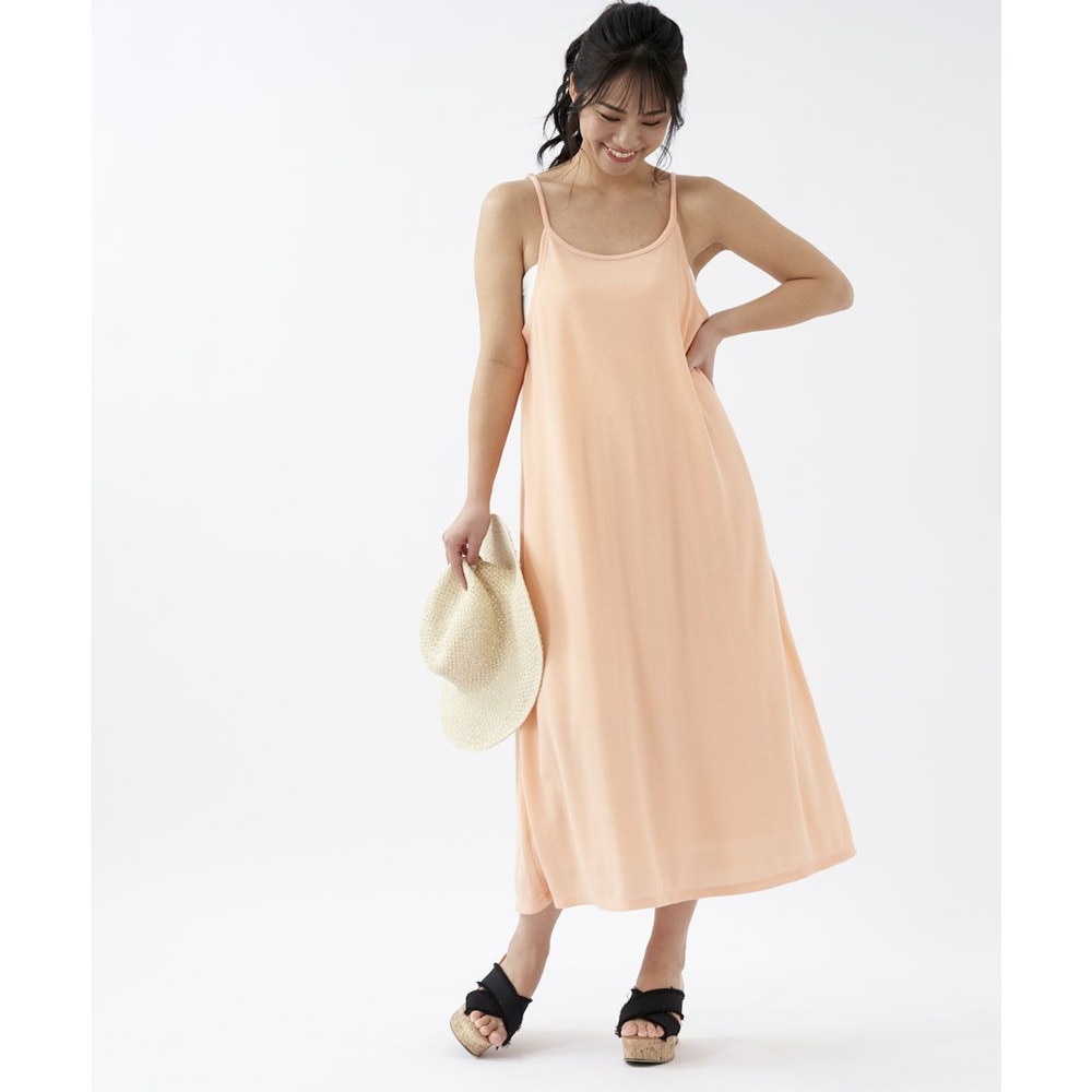 オーシャンパシフィック（Ocean Pacific）（レディース）水着 ラッシュガード オールインワン キャミワンピース UVカット 水陸両用 オレンジ 522481-ORG