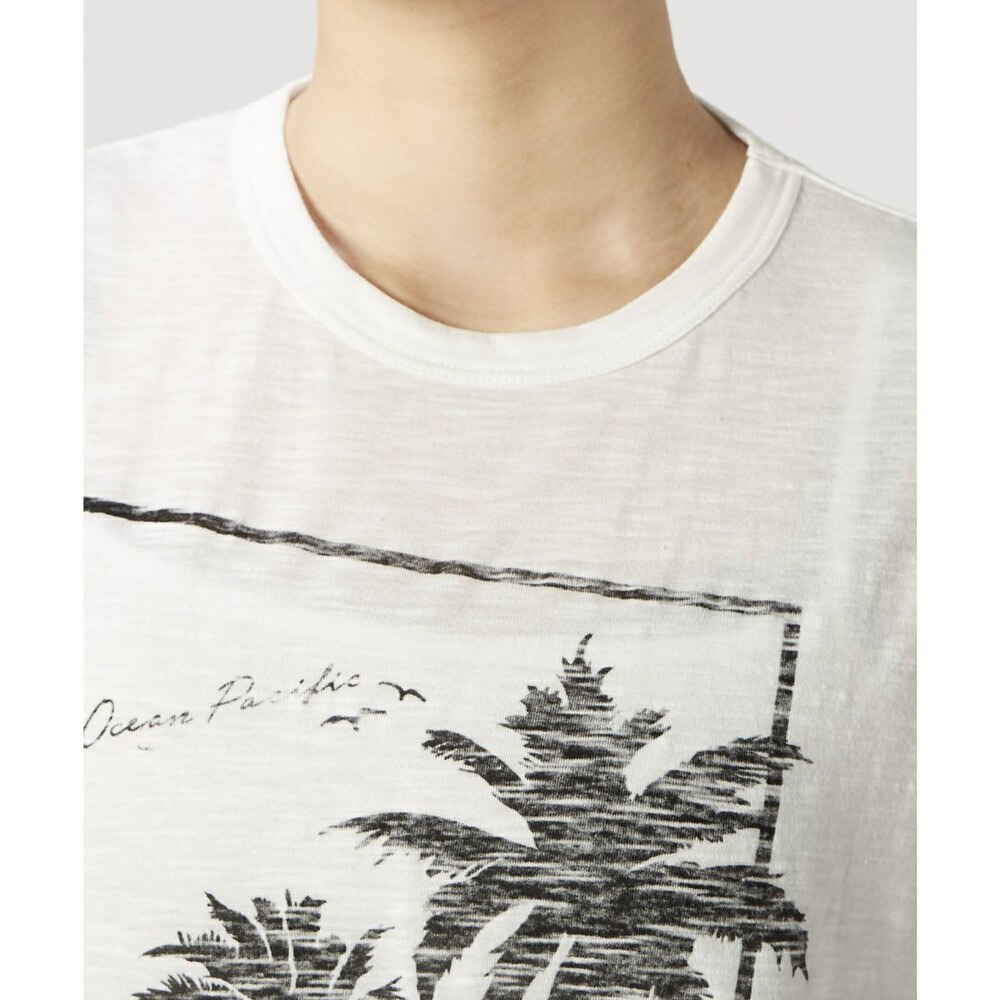 オーシャンパシフィック（Ocean Pacific）（レディース）ラッシュガード 半袖 Tシャツ UVカット 水陸両用 耐塩素加工 ホワイト 520469-WHT