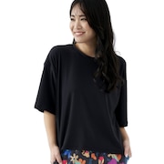 (レディース)ラッシュガード 半袖 Tシャツ ワイド 体型カバー 522469