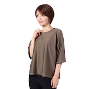 (レディース)ラッシュガード 半袖 Tシャツ UVカット 水陸両用 522469BRN