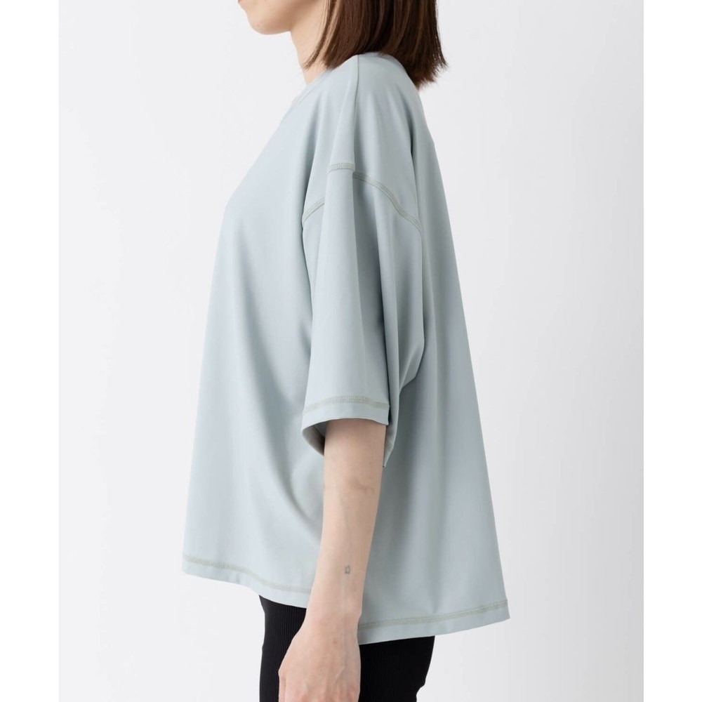 オーシャンパシフィック（Ocean Pacific）（レディース）ラッシュガード 半袖 Tシャツ ワイド 体型カバー サックス 522469-SAX
