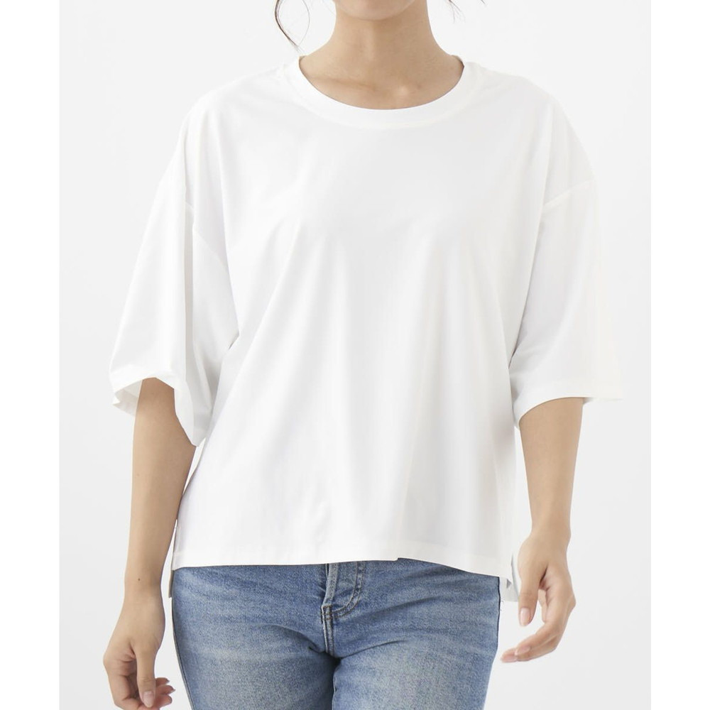 オーシャンパシフィック（Ocean Pacific）（レディース）ラッシュガード 半袖 Tシャツ ワイド 体型カバー ホワイト 522469-WHT