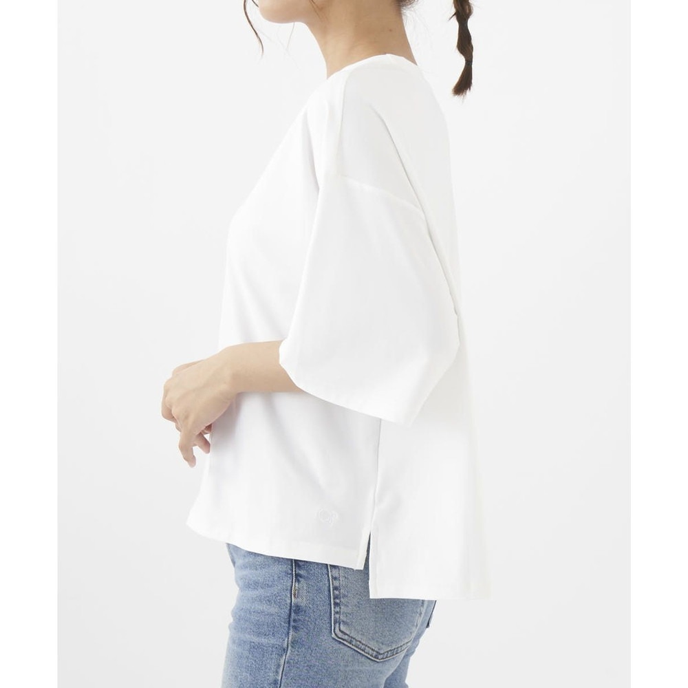 オーシャンパシフィック（Ocean Pacific）（レディース）ラッシュガード 半袖 Tシャツ ワイド 体型カバー ホワイト 522469-WHT