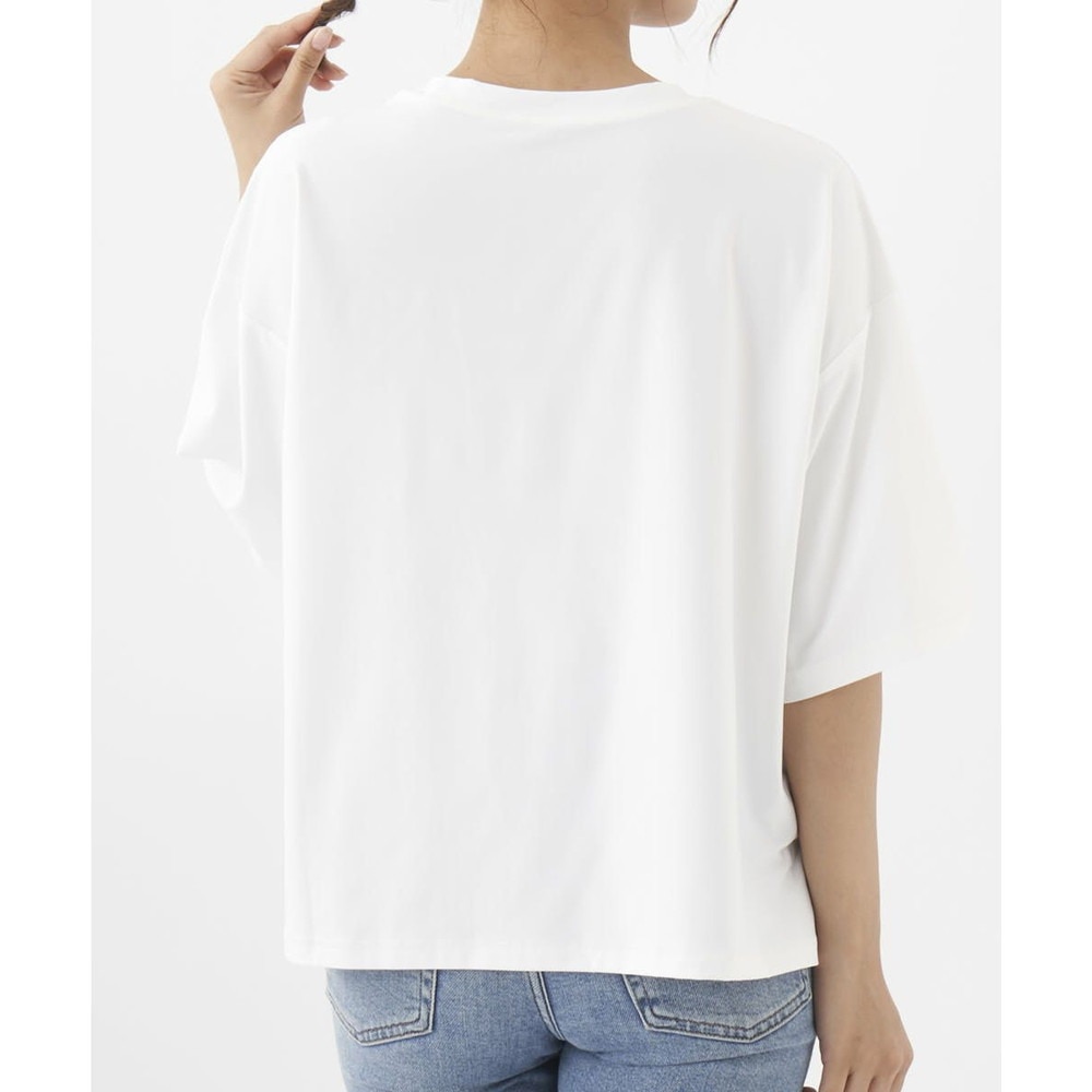 オーシャンパシフィック（Ocean Pacific）（レディース）ラッシュガード 半袖 Tシャツ ワイド 体型カバー ホワイト 522469-WHT