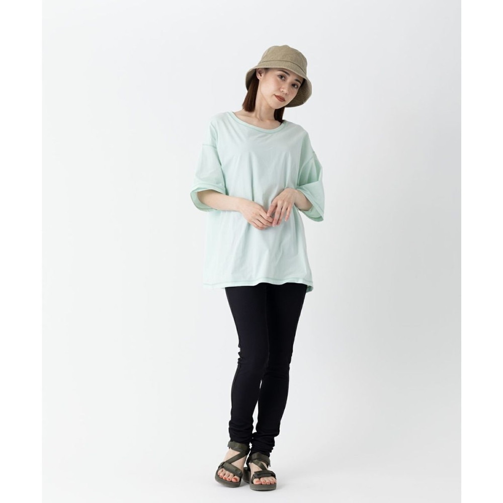 オーシャンパシフィック（Ocean Pacific）（レディース）ラッシュガード 半袖 Tシャツ ゆったり 体型カバー ミント 522483-MNT