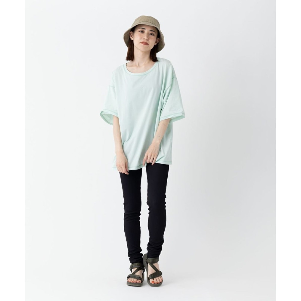 オーシャンパシフィック（Ocean Pacific）（レディース）ラッシュガード 半袖 Tシャツ ゆったり 体型カバー ミント 522483-MNT