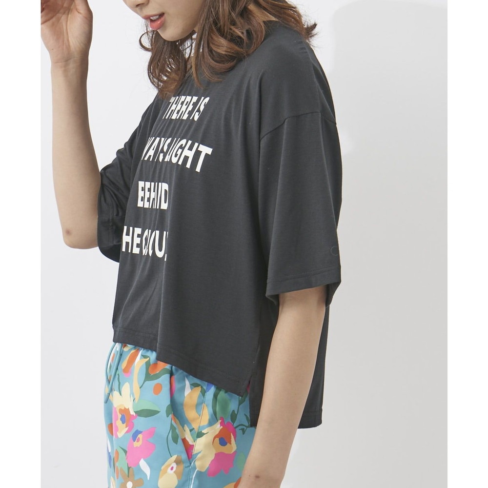 オーシャンパシフィック（Ocean Pacific）（レディース）ラッシュガード 半袖 Tシャツ ハイブリット 水陸両用 ブラック 522493-BLK