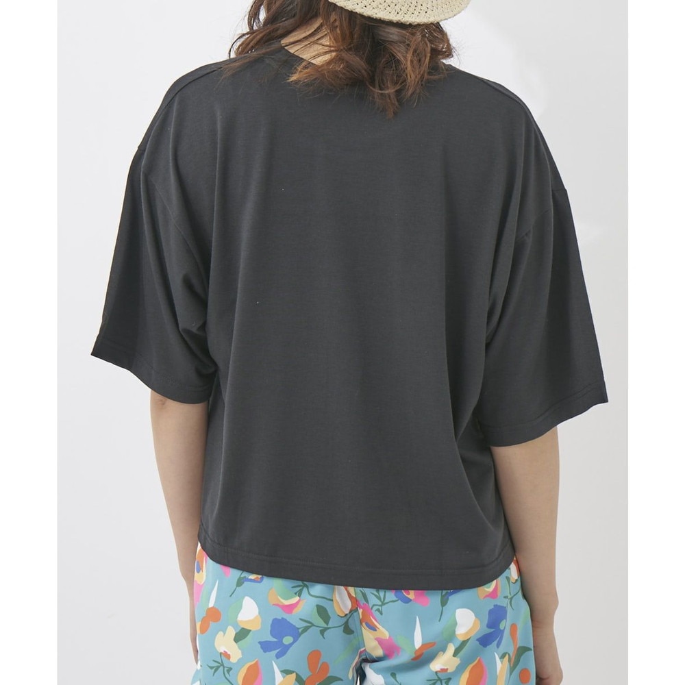 オーシャンパシフィック（Ocean Pacific）（レディース）ラッシュガード 半袖 Tシャツ ハイブリット 水陸両用 ブラック 522493-BLK
