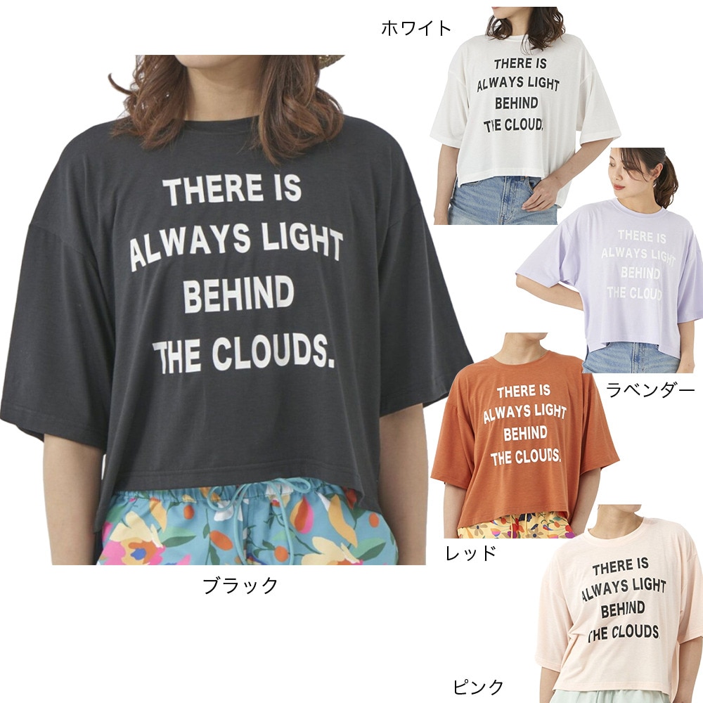 オーシャンパシフィック（Ocean Pacific）（レディース）ラッシュガード 半袖 Tシャツ ハイブリット 水陸両用 レッド 522493-RED