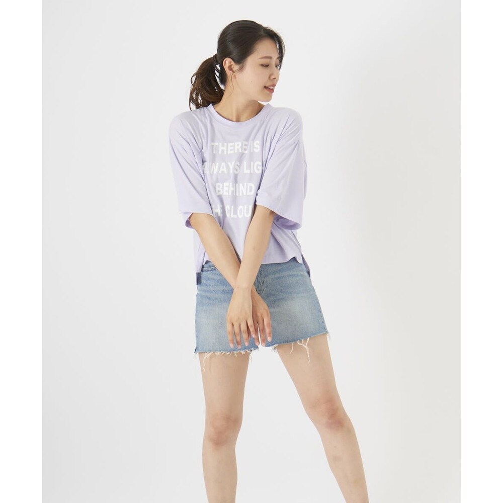 オーシャンパシフィック（Ocean Pacific）（レディース）ラッシュガード 半袖 Tシャツ ハイブリット 水陸両用 ラベンダー 522493-LAV