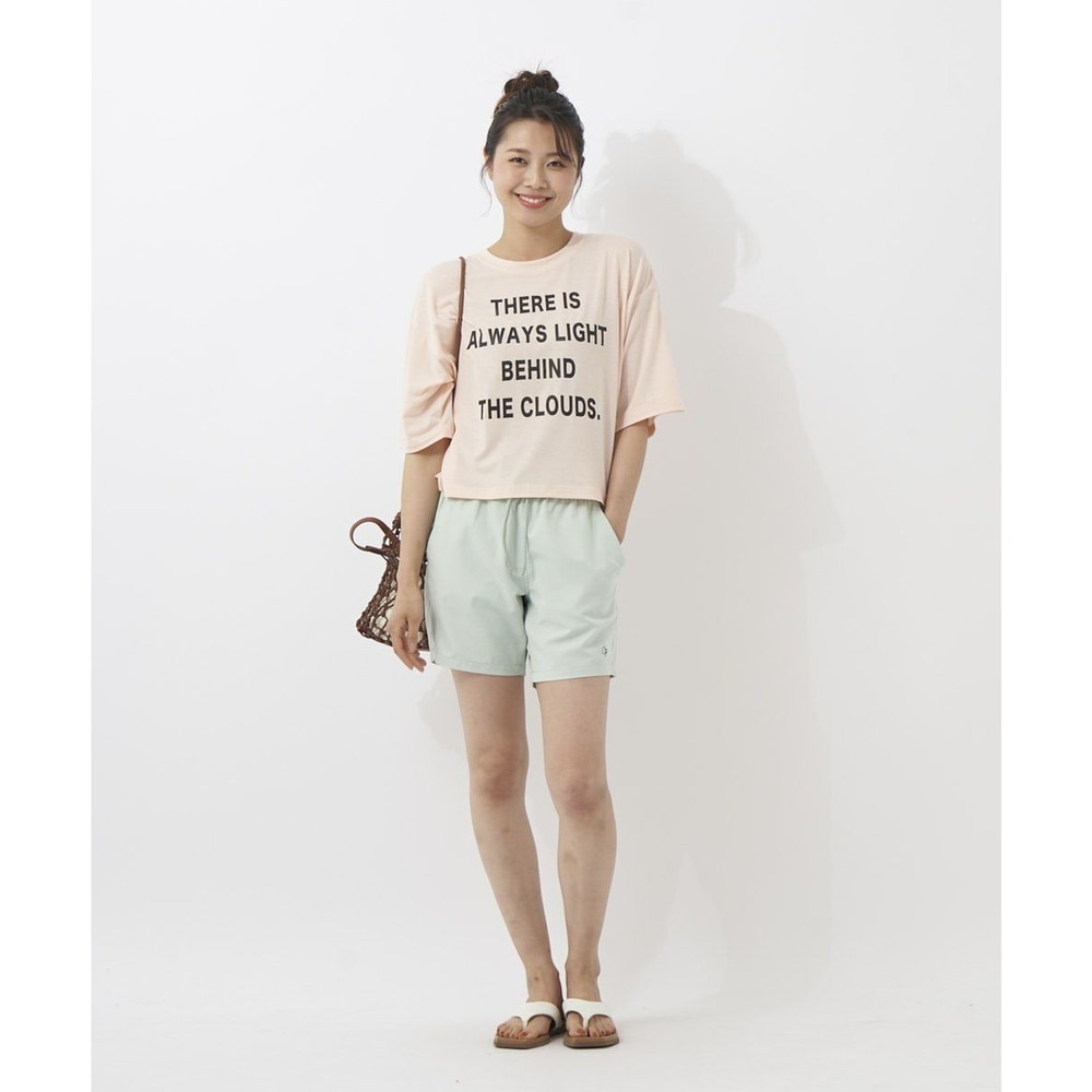 オーシャンパシフィック（Ocean Pacific）（レディース）ラッシュガード 半袖 Tシャツ ハイブリット 水陸両用 ピンク 522493-PNK
