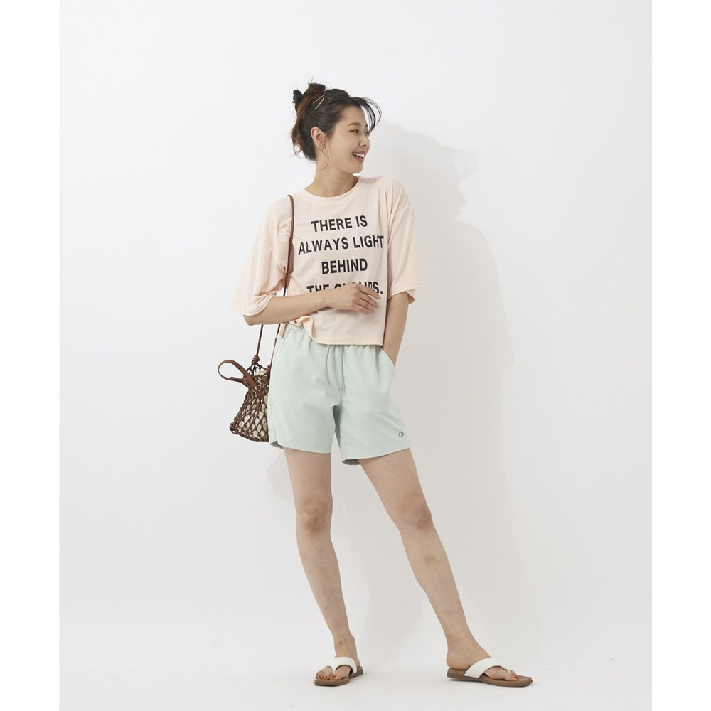 オーシャンパシフィック（Ocean Pacific）（レディース）ラッシュガード 半袖 Tシャツ ハイブリット 水陸両用 ピンク 522493-PNK