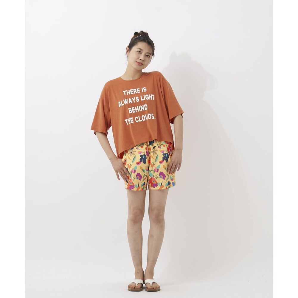 オーシャンパシフィック（Ocean Pacific）（レディース）ラッシュガード 半袖 Tシャツ ハイブリット 水陸両用 レッド 522493-RED