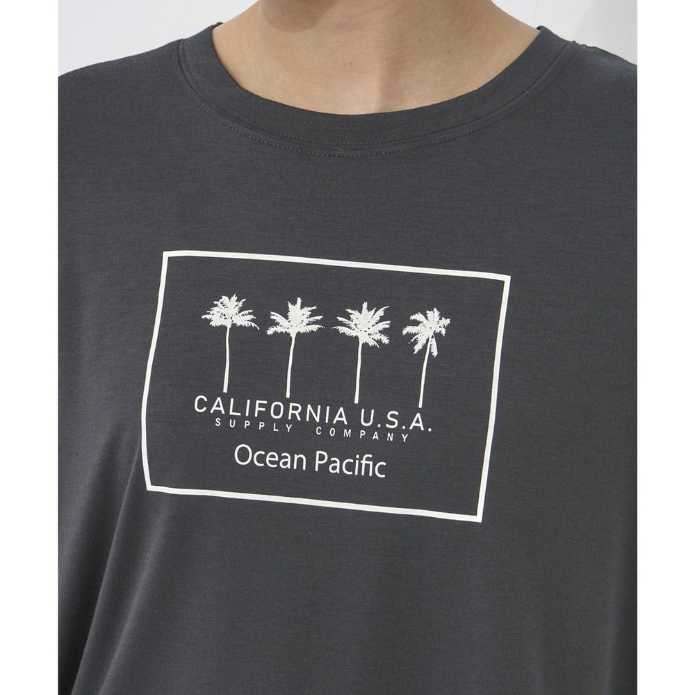 オーシャンパシフィック（Ocean Pacific）（レディース）ラッシュガード 半袖 Tシャツ ハイブリット 水陸両用 ブラック 522494-BLK
