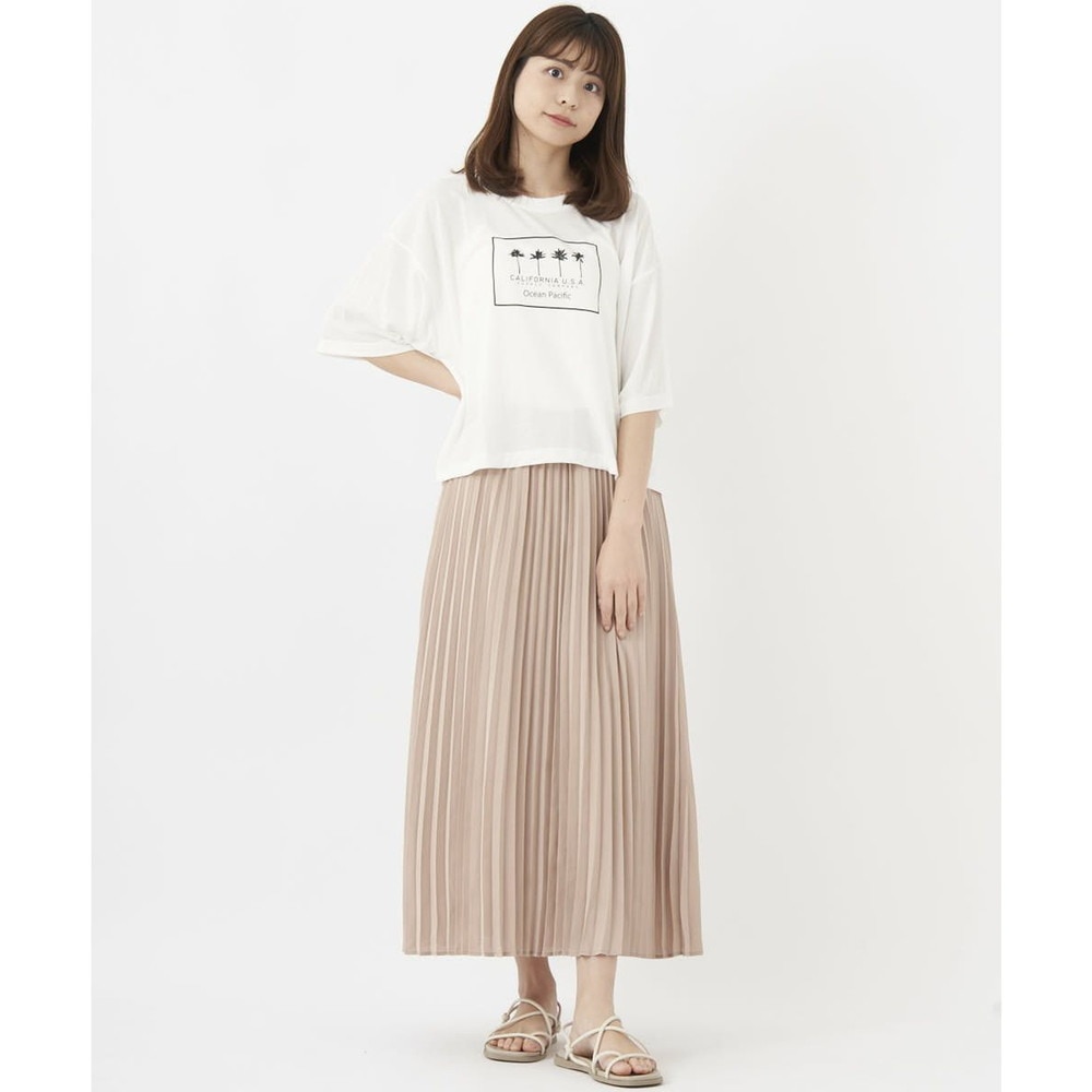 オーシャンパシフィック（Ocean Pacific）（レディース）ラッシュガード 半袖 Tシャツ ハイブリット 水陸両用 ホワイト 522494-WHT