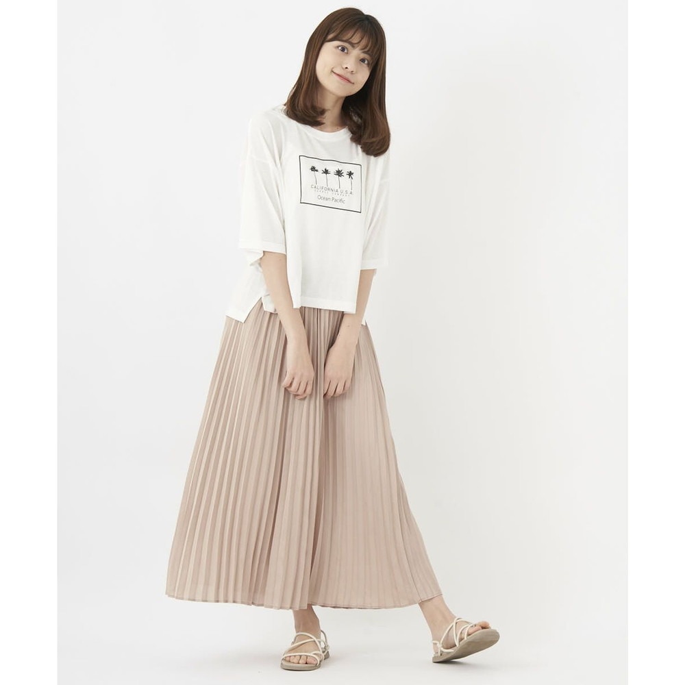 オーシャンパシフィック（Ocean Pacific）（レディース）ラッシュガード 半袖 Tシャツ ハイブリット 水陸両用 ホワイト 522494-WHT