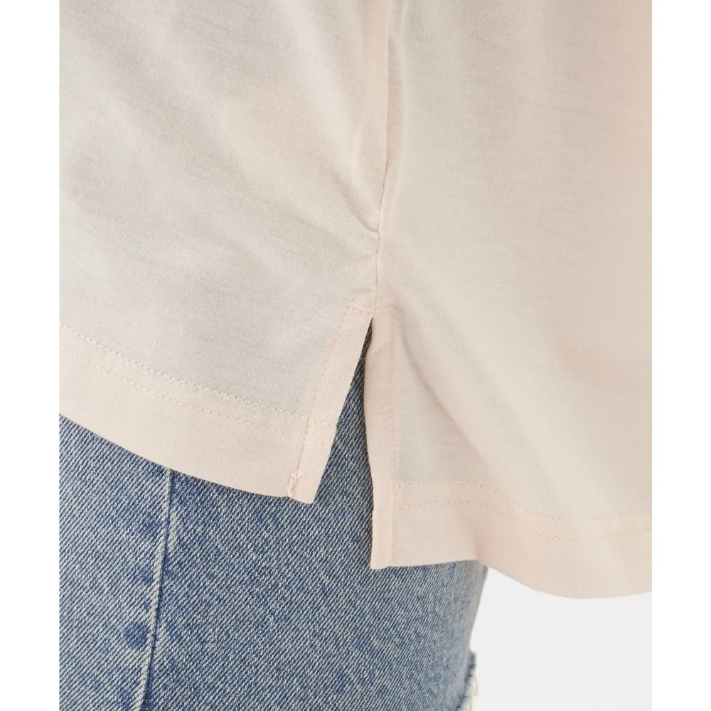 オーシャンパシフィック（Ocean Pacific）（レディース）ラッシュガード 半袖 Tシャツ ハイブリット 水陸両用 体型カバー ピンク 522495-PNK