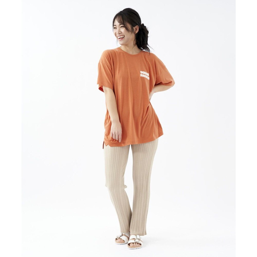 オーシャンパシフィック（Ocean Pacific）（レディース）ラッシュガード 半袖 Tシャツ ハイブリット 水陸両用 体型カバー レッド 522495-RED