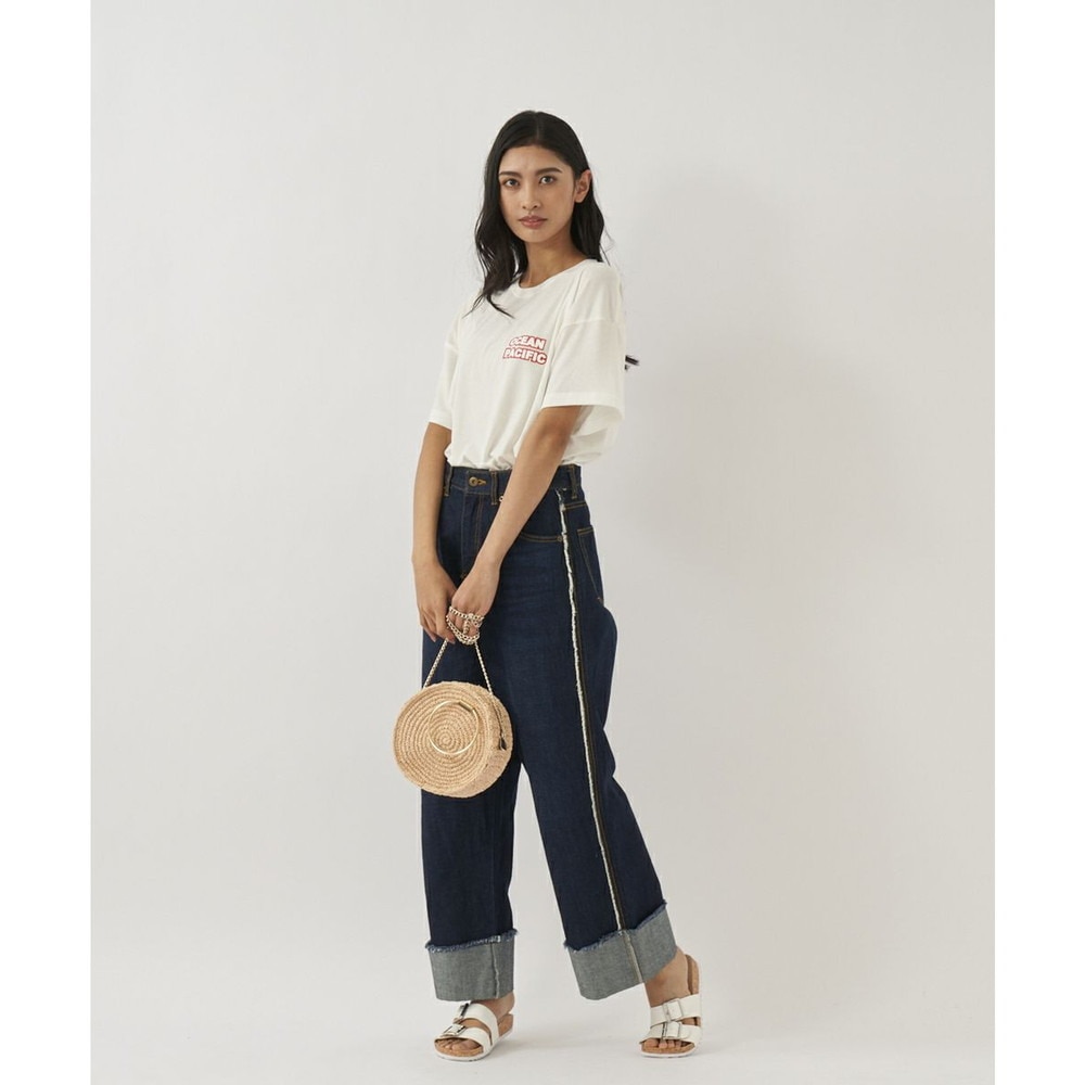 オーシャンパシフィック（Ocean Pacific）（レディース）ラッシュガード 半袖 Tシャツ ハイブリット 水陸両用 体型カバー ホワイト 522495-WHT