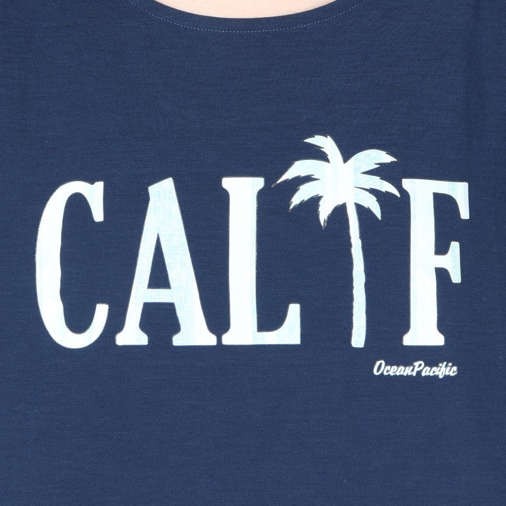 オーシャンパシフィック（Ocean Pacific）（レディース）ラッシュガード 半袖 Tシャツ UVカット 紫外線対策 水陸両用 体型カバー ネイビー 5296601NVS