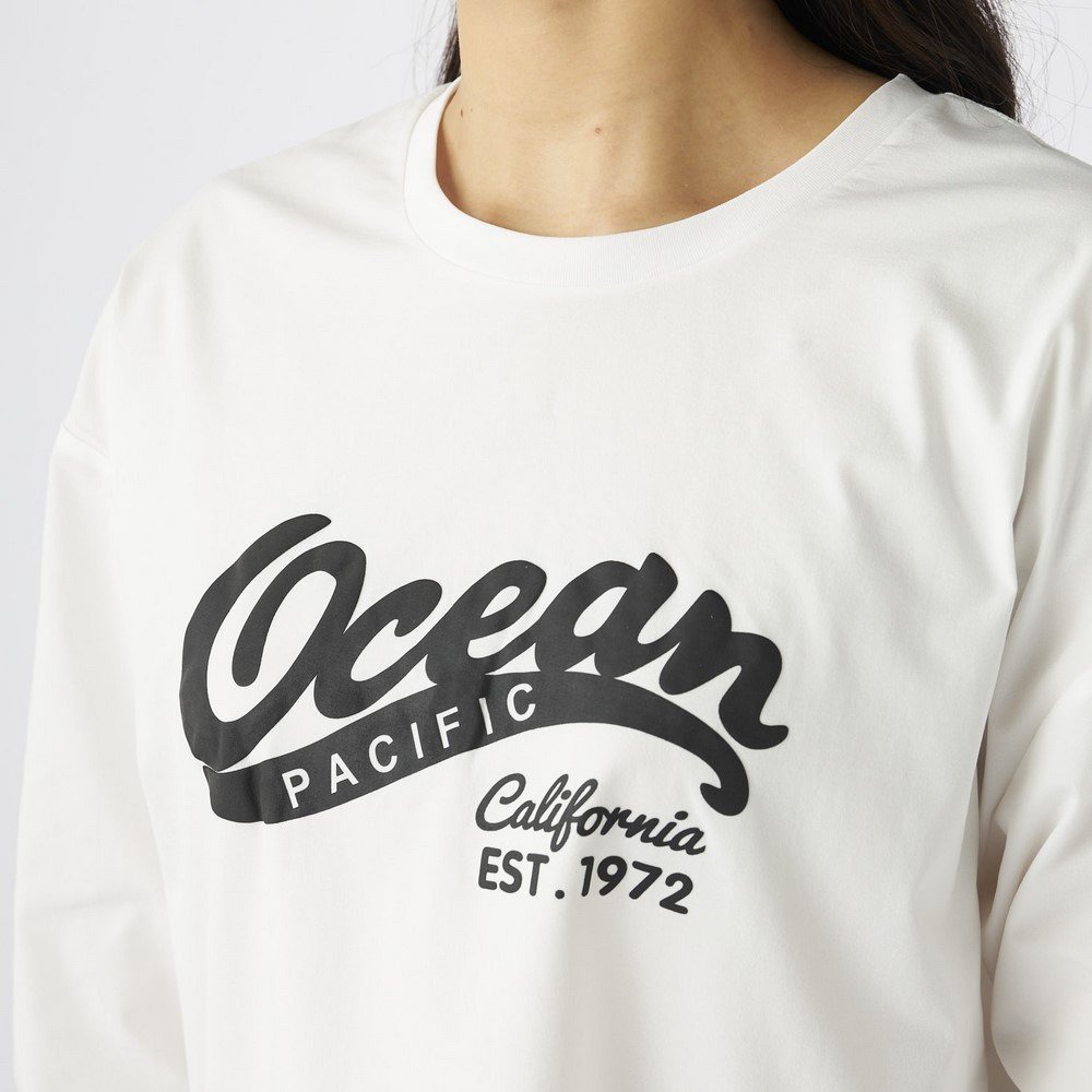 オーシャンパシフィック（Ocean Pacific）（レディース）ラッシュガード ペアテックス 長袖UVTシャツ 524458WHT