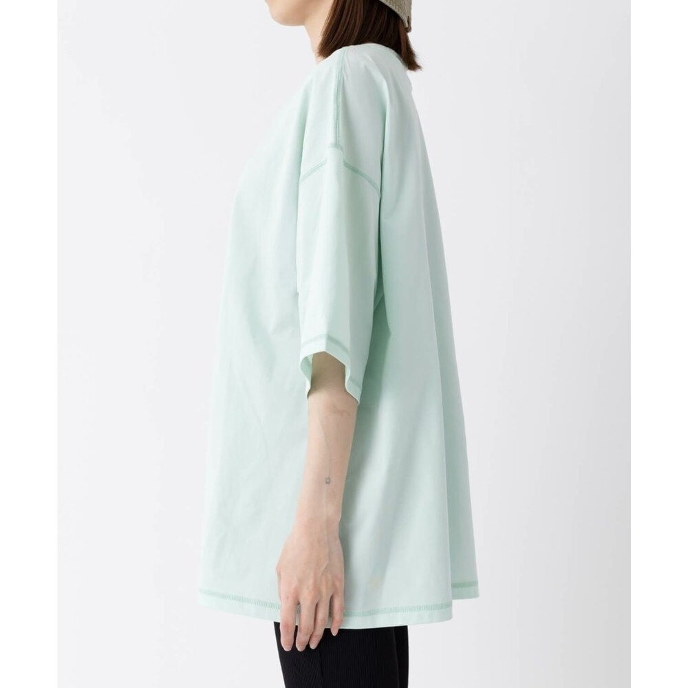 オーシャンパシフィック（Ocean Pacific）（レディース）ラッシュガード 半袖 Tシャツ ゆったり 体型カバー ミント 522483-MNT