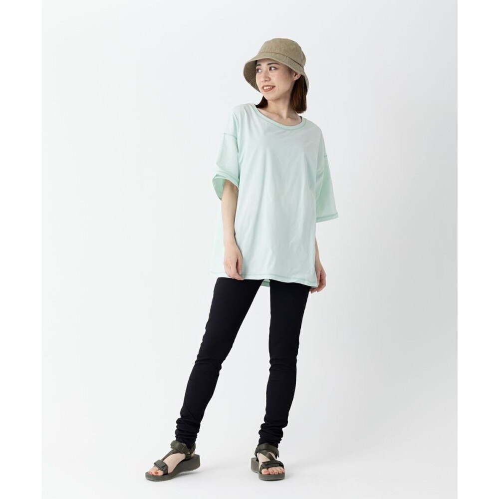 オーシャンパシフィック（Ocean Pacific）（レディース）ラッシュガード 半袖 Tシャツ ゆったり 体型カバー ミント 522483-MNT