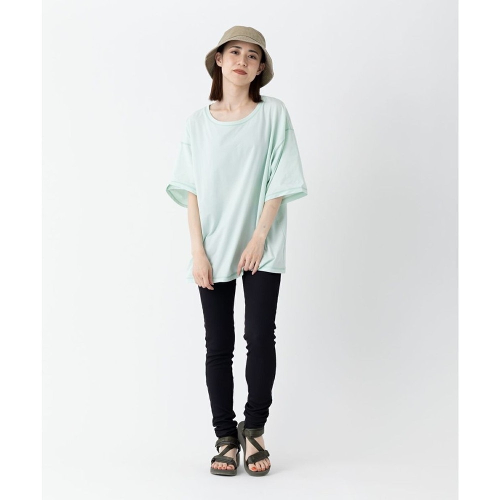 オーシャンパシフィック（Ocean Pacific）（レディース）ラッシュガード 半袖 Tシャツ ゆったり 体型カバー ミント 522483-MNT