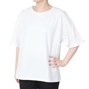 (レディース)ラッシュガード 無地 半袖UVTシャツ 522483WHT