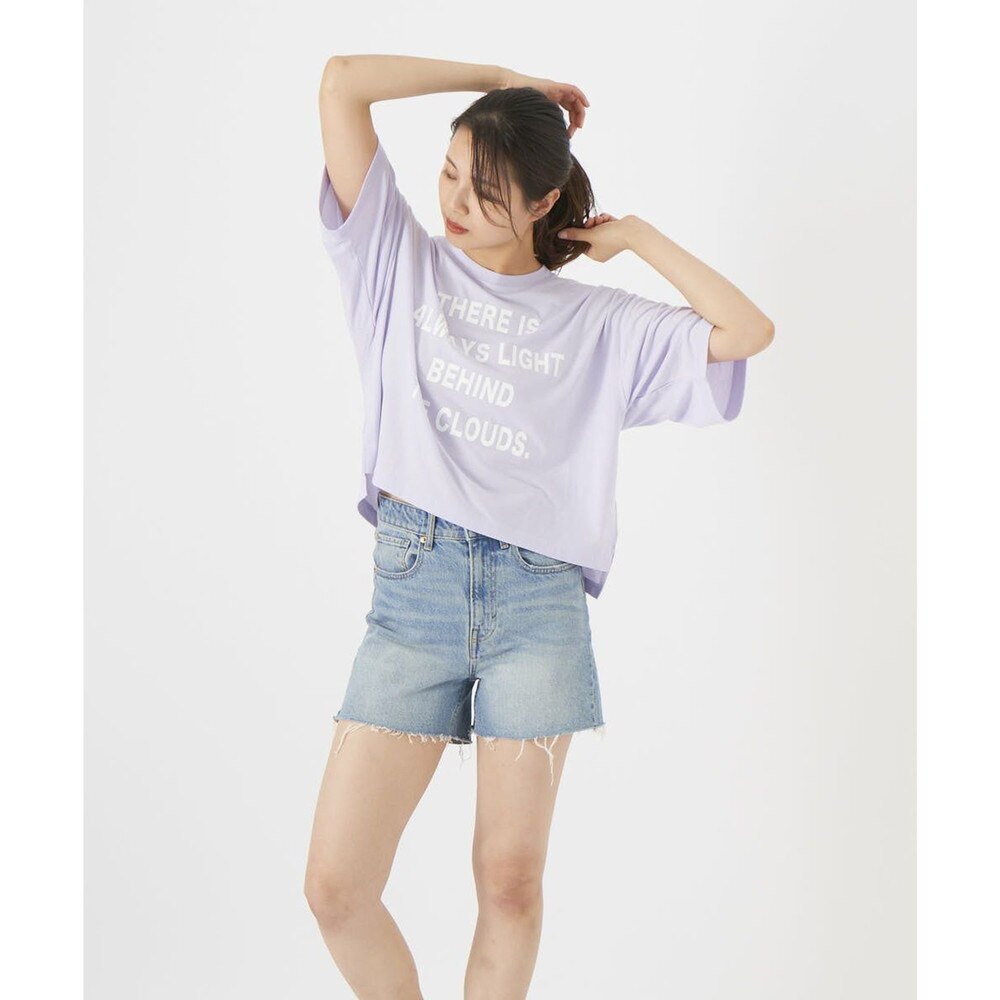 オーシャンパシフィック（Ocean Pacific）（レディース）ラッシュガード 半袖 Tシャツ ハイブリッド 水陸両用 ラベンダー 522493-LAV