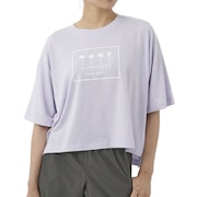 (レディース)ラッシュガード 半袖 Tシャツ ハイブリット 水陸両用 パープル 522494-LAV