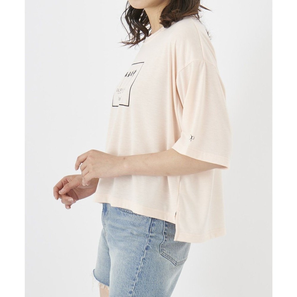 オーシャンパシフィック（Ocean Pacific）（レディース）ラッシュガード 半袖 Tシャツ ハイブリッド 水陸両用 ピンク 522494-PNK