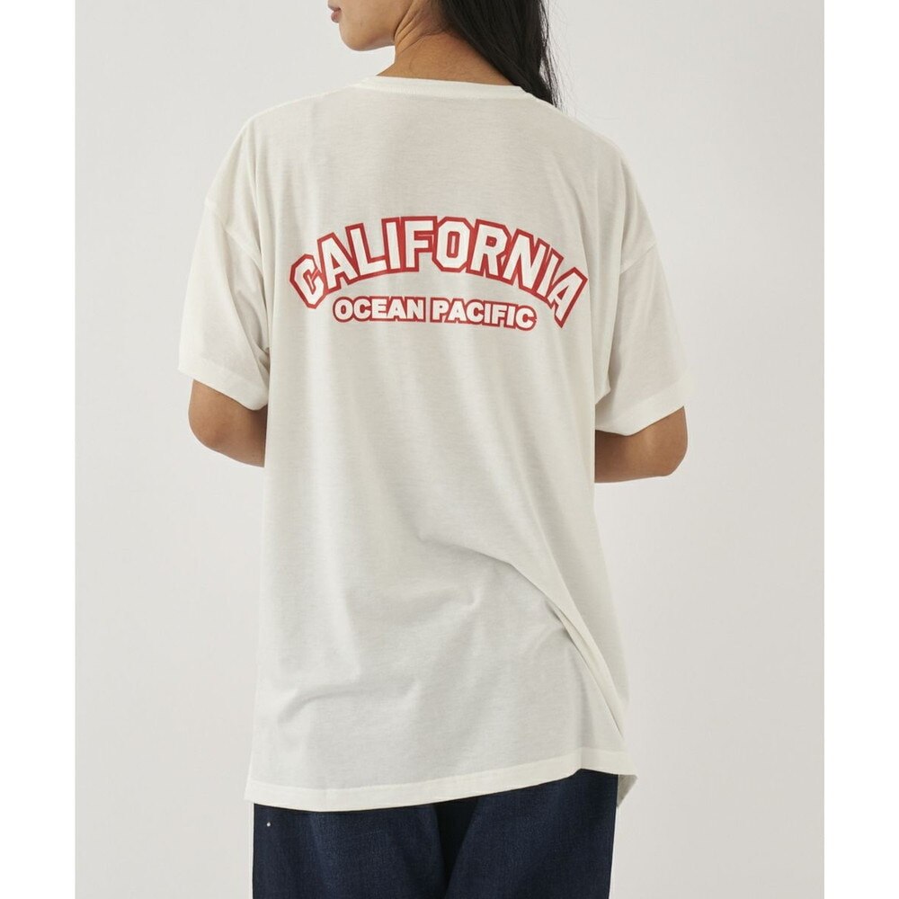 オーシャンパシフィック（Ocean Pacific）（レディース）ラッシュガード 半袖 Tシャツ ハイブリット 水陸両用 体型カバー ホワイト 522495-WHT