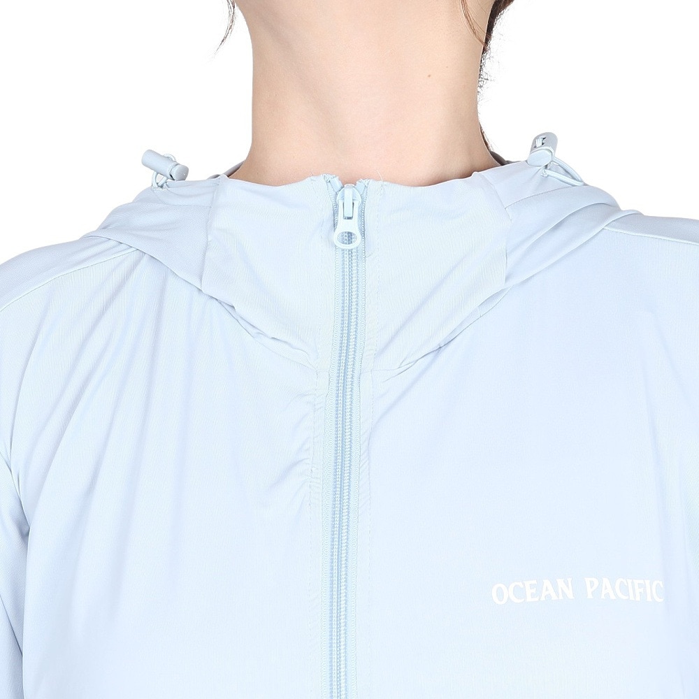 オーシャンパシフィック（Ocean Pacific）（レディース）ラッシュガード L SNCバイザー付き UVパーカー 525440BL